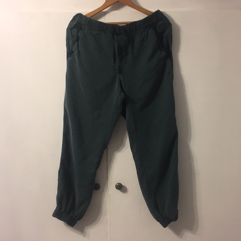 Anthropologie “On the Road” dark green joggers